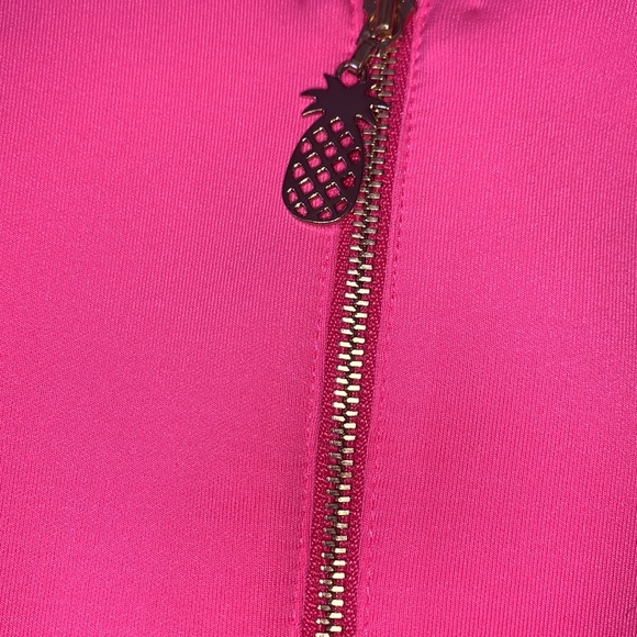 Lilly Pulitzer Pink V-neck Scollop Hem Mikayla Shift Dress - Picture 6 of 9